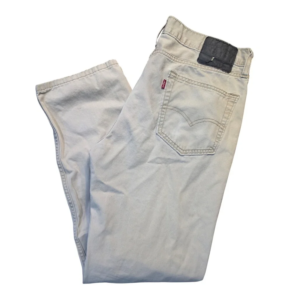 Levis 514‎ Straight Fit Pants Mens 34x32 Tan Khaki Cotton